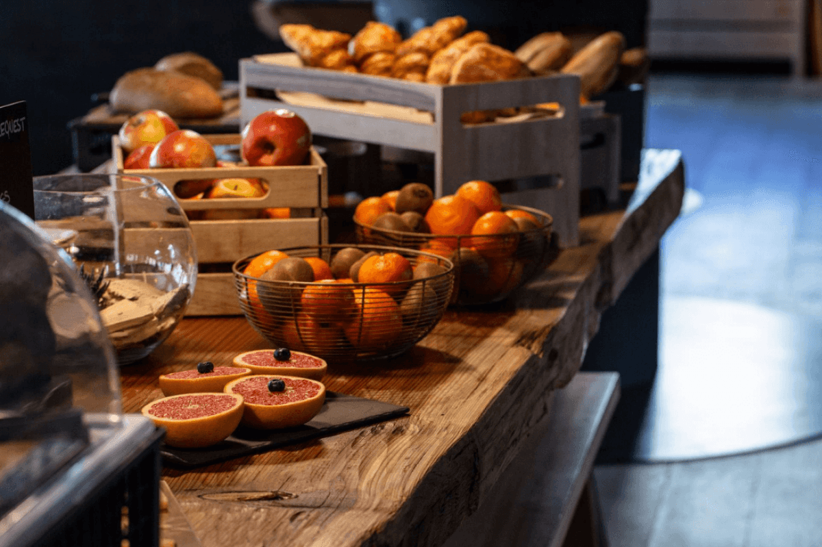 Hôtel Rock Noir & Spa - petit déjeuner